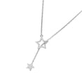 thumbnail image 2 of Jumpingount Collar estrella brillante diamantes de imitación colgantes gargantillas collares universales diario joyería mujer accesorios plata Type3 NO3, 2 of 6