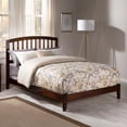 thumbnail image 1 of Richmond Full Solid Wood Foundation Bed in Walnut, 1 of 15