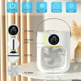 thumbnail image 2 of Air Cooler, Portable Air Conditioner, Mini Personal Evaporative Cooler Humidifier with 3 Wind Speeds, Multi-Color LED Light, Desktop Table Cooling Fan for Home Office, 2 of 7