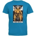 thumbnail image 1 of Halloween Devil T-Shirt Adulte Carte Tarot Bleu Saphir, 1 of 1