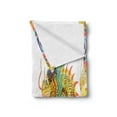thumbnail image 2 of Dragon Soft Flannel Fleece Throw Blanket, Chinese Style Dragon Power Oriental Culture Theme, Cozy Plush for Indoor and Outdoor Use, 50" x 60", Multicolor, by Ambesonne, 2 of 5