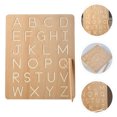thumbnail image 2 of EeaseCA 1 Set Alphabet Tracing Wooden Board Writing Practice Board Kids Recognition Toy, 2 of 8
