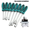 thumbnail image 2 of CAROOTU Metal Socket Driver Wrench Screwdriver Hex Nut Key Nutdriver Hand Tools 3mm-14mm, 2 of 6