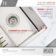 thumbnail image 3 of Stylish Undermount 30" Stainless Steel Single Bowl Workstation Kitchen Sink with 5 accs S-611W, 3 of 17