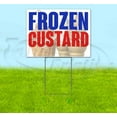 thumbnail image 1 of Frozen Custard Hd (18" x 24") Yard Sign, Includes Metal Step Stake, 1 of 6