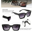 thumbnail image 6 of FEISEDY Classic Women Sunglasses Fashion Thick Square Frame UV400 B2471, 6 of 7