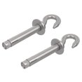 thumbnail image 3 of OUNONA 2 Pcs Crochet de Balançoire en Acier Inoxydable Crochet de Chaise Suspendue Argent pour Usage Intérieur, 3 of 5