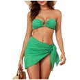 thumbnail image 2 of Tankini deportivo de moda para mujer, mono de color liso, traje de surf deportivo, conjuntos de bikini, trajes de baño de 3 piezas para mujer, trajes de baño tankini para mujer, trajes de baño para mu, 2 of 9