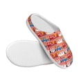 thumbnail image 3 of Yiaed Cartoon with Traffic Elements Print Slippers Fuzzy Warm Cozy Slippers Non Slip House Slippers For Indoor Outdoor Slippers House Slippers-46/47, 3 of 7