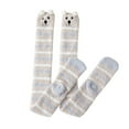 thumbnail image 1 of Bas pour Femmes en Laine Corail, Longueur Genou, Épaissis, Chauds, Demi-Peluche, Bas d'Intérieur, Bas de compression Multicolores, 1 of 4