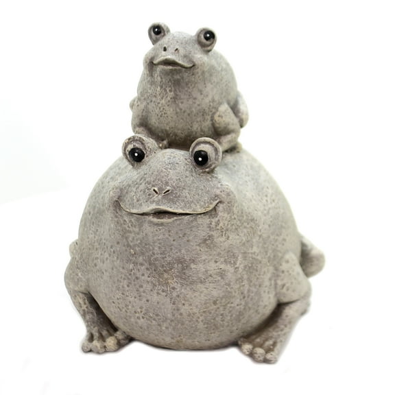 Home & Garden Frog & Baby Statue Polyresin Summer Spring Decoration 12335