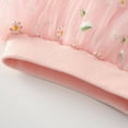 thumbnail image 6 of Odeerbi 2025 Toddler Girls Cute Party Dance outfit Solid Color Net Yarn Crimping Daisy Embroidery Tulle Skirt, 6 of 8