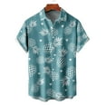 thumbnail image 4 of HIBRO Mens Printed Hawaiian Shirts Short Sleeve Button Down Beach Shirts Shirt For Man, 4 of 4