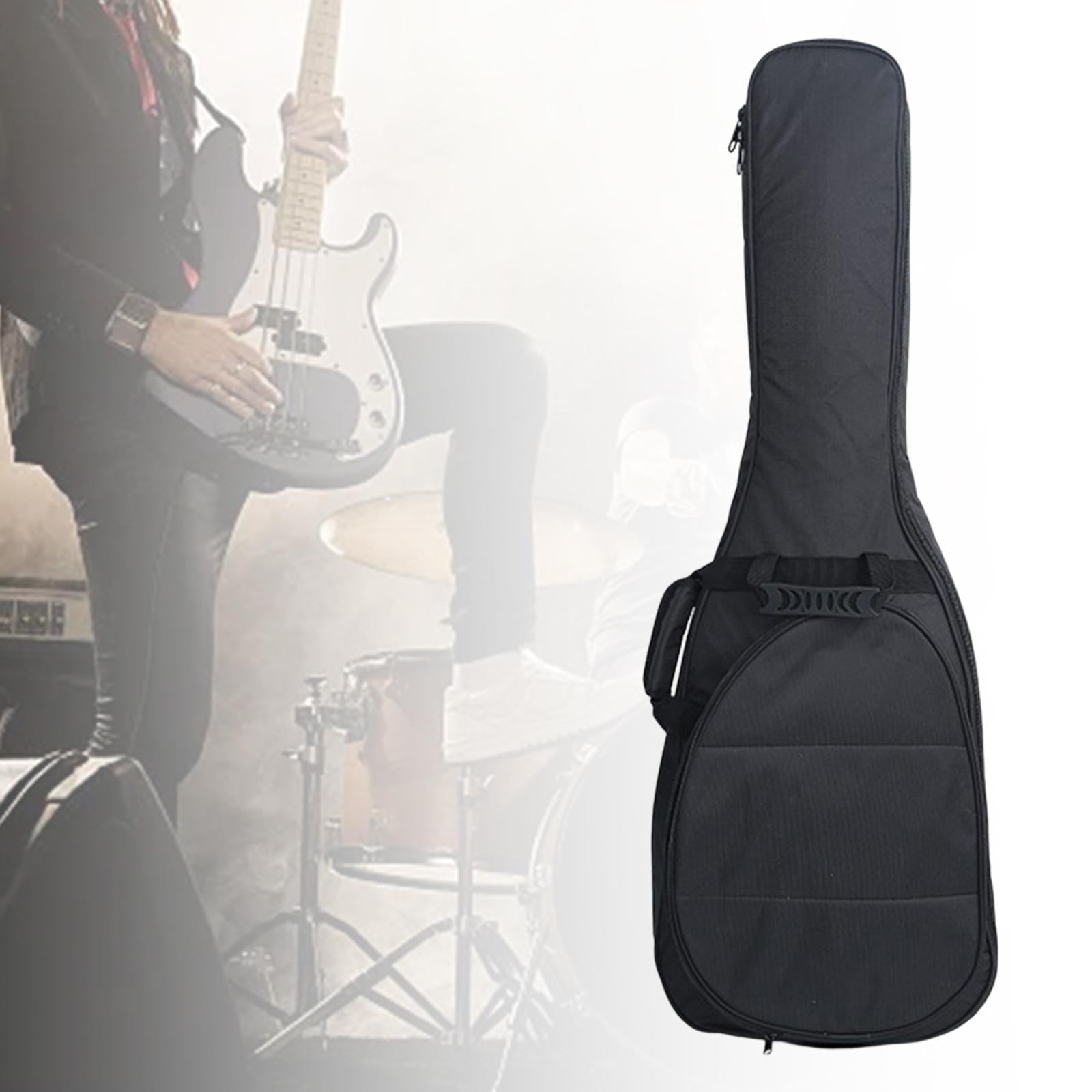 LeeQinersw Electric Guitar Bag Padded Backpack Large Front Pocket Wear Resistant Convenient