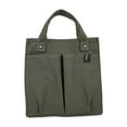 thumbnail image 1 of Mashaouyo Clearance Lunch Bag Spring Summer Canvas Solid Color Stitching Hbag Student Lunch Box Bag Bento Hbag Multi Pocket Practical Canvas Bag, 1 of 8