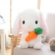 thumbnail image 5 of Conejito de Pascua de peluche, conejo de Pascua, muñeco de peluche, conejo de peluche blanco con zanahoria, regalo perfecto de cumpleaños y Año Nuevo para niños., 5 of 9