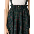 thumbnail image 6 of DARING DIVA Women's Tartan Plaid Elastic Waist Skater Suspender Skirt XS Blue Green, 6 of 7