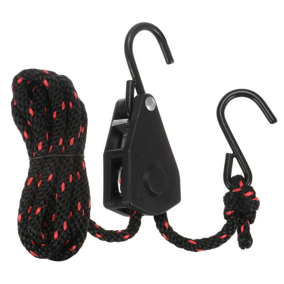 Uxcell 3/8" (10mm) Tie Down Ratchet Rope Hanger Metal Gear 9.8ft (3meter) Strap