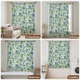 thumbnail image 6 of Blue Green Botanical Sheer Curtains 108 Inches Extra Long, Spring Floral Summer Rustic Light Filering Curtains, Privacy Drapes Simi Floor to Veiling Curtain for Living Room Large Window Treatment, 6 of 8