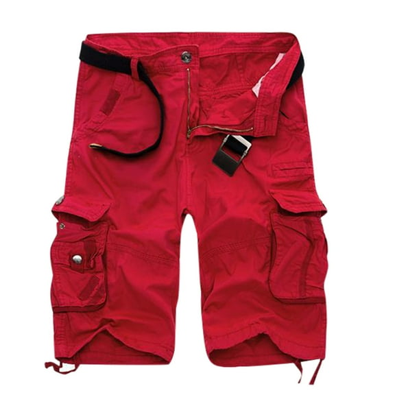 Jiyugala Mens Fashion Sports Cotton Multi Pocket Camouflage Casual Short Pants