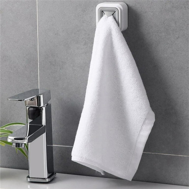 Kitchen Towel Hooks Bathroom Self Adhesive Towel Hook Holder Grabber Easy  Installation Wall Mount Hand Towel Hook, Shower or Outdoor Towel Holders 