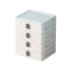 thumbnail image 2 of Caja de almacenamiento de escritorio, estilo cajón, multifuncional, joyero cosmético, caja organizadora de papelería, estante de almacenamiento, estudiante, blanco, 2 of 6