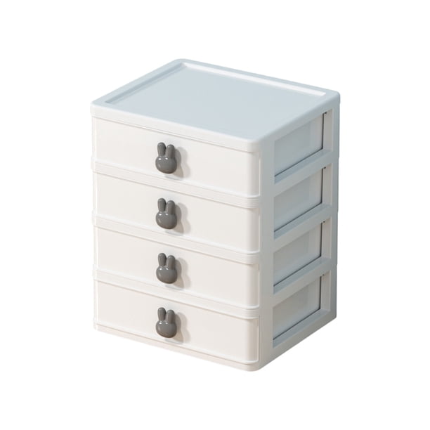 Caja de almacenamiento de escritorio con cajón, multifuncional, para estudiantes, cosméticos, joyas, papelería, organizador, estante de almacenamiento.