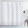 thumbnail image 1 of Ambesonne Northwoods Shower Curtain, Meadow Herbs Pattern, 69"Wx84"L, Pale Grey Night Blue, 1 of 3