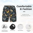 thumbnail image 5 of Fotbe Flowers Butterfly Men’s Swim Trunks Quick Dry Swim Shorts Board Shorts with Mesh Lining-3X-Large, 5 of 9