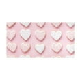 thumbnail image 5 of Pink Loving Hearts Luxury Kitchen Rug Non Slip Bathroom Plush Mat Shaggy Bedroom Carpet 39"x20", 5 of 6