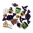 thumbnail image 1 of Parches De Apliques De Halloween Sunnimix 16 Piezas Bordados Decoración De Sombreros De Bolsa De Zapatos De Bricolaje, 1 of 8