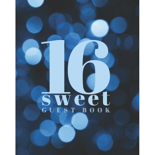 Sweet 16 Guest book Sweet sixteen party book Birthday Celebration
