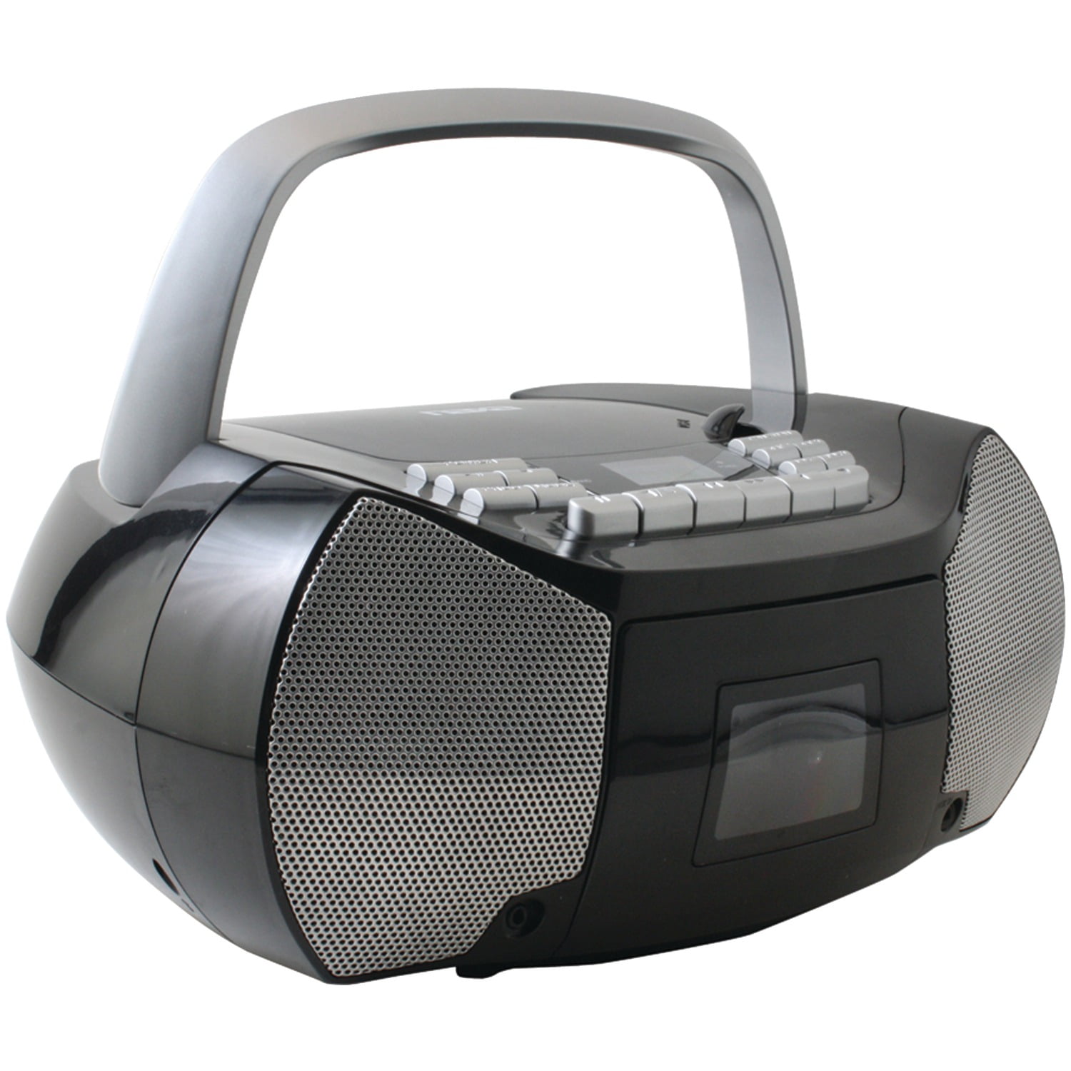 Naxa Portable CD/Cassette Player Boombox, Black