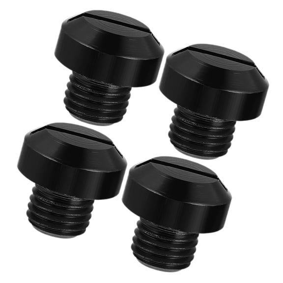 FOMIYES Aluminum Motorcycle Mirror Screws Stylish Black for Motorbike Rear View 4Pcs