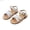 White, variant on Girls Sandals For Toddlers And Kids Soft Sole Roman Style Strappy Open Toe Casual Comfortable Beach Outdoor Indoor Play Shoes For Baby To Little Girls Girls Flat Sandals Size US:6