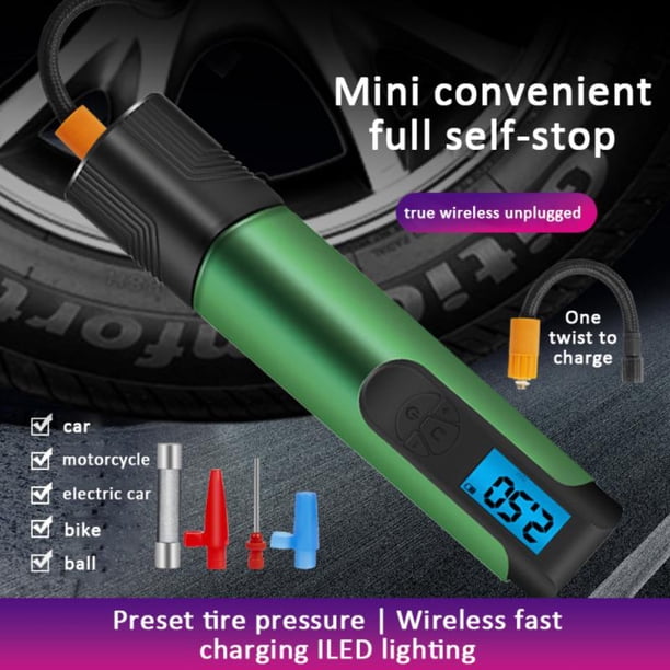 12v Tire Inflatable Pump Inflator Smart Car Air Compressor Wireless Portable Tyre Inflator For Motorcycles Bicycle BoatwiredUnited States He Qiyong unisex