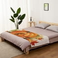thumbnail image 3 of Fall Thanksgiving Pumpkins Blanket Fleece Throw Blankets 50'' x 60'', Autumn Eucalyptus Leaves Harvest Maple Super Soft Microfiber Warm Plush Cozy Luxury Bed Blankets All Season for Couch/Sofa/Gifts, 3 of 6