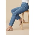 thumbnail image 3 of Roaman's Women's Plus Size Tall Plus Size Comfort Stretch Straight Leg Jean, 3 of 6