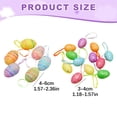 thumbnail image 3 of 6Pcs Pastel Foam Easter Egg Ornaments, Multicolor Confetti Detailed Hanging Decorations, Springtime Home Accessories, D, 3 of 7
