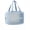 Blue, variant on Waterproof PU Toiletry Bag for Men Women, Large See-Through Travel Wash Bag, Portable Cosmetic Dopp Kit with Smooth Zipper for Gym Shower Trip, 11.81" x 8.27" x 3.94", Black