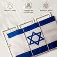 thumbnail image 6 of Elephant Stock Israel Flag Wall Art - Horizontal Multi Panel Canvas - Living Room Wall Decor - Flags Multi Panel - Blue And White Decor - 45" x 28", 6 of 8