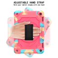 thumbnail image 4 of Dteck Heavy Case for Fire HD 8 Plus Tablet/ Fire HD 8 Case (10th Generation, 2020 Release), Full-body Protection Rugged Shockproof Case with 360 Rotating Stand & Shoulder Strap, Rainbow Rose, 4 of 7