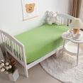thumbnail image 6 of Flxxie 2 Pack Brushed Microfiber Fitted Crib Sheets for Boys and Girls, Super Soft Fitted Elastic Toddler Bed Crib Mattress Sheets, 28 x 52 Inches, Sage Green, 6 of 6
