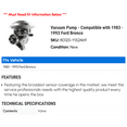 thumbnail image 2 of Vacuum Pump - Compatible with 1983 - 1993 Ford Bronco 1984 1985 1986 1987 1988 1989 1990 1991 1992, 2 of 2