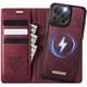 thumbnail image 1 of Compatible con Funda Billetera Desmontable para iPhone 16 Pro Compatible con Magsafe, Soporte para Tarjetero con Bloqueo RFID y Tapa de Cuero PU 2 en 1 Funda Magnética a prueba de Golpes, 1 of 9