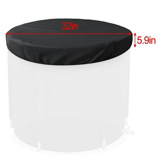 Cold Plunge Tub Cover Dustproof Bath Cover Cold Water Plunge For Outdoor Use