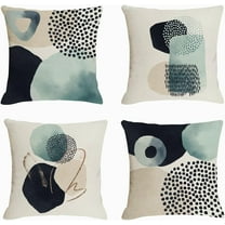 Boho Abstract Pillow Covers 18x18 Mid Century Modern Geometric Throw Pillow Covers Minimalist for Couch Home Decor Set of 4