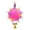 Color:Pink, variant on Colorful Hanging Bird Toy Chewable Rubber Ball Parrots Chewing Toy For Parrots Cage Enrichment and Entertainment