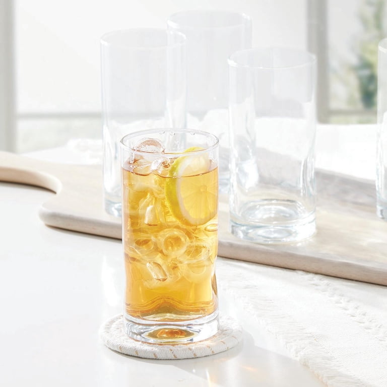 Clear Glass Beverage Tumblers, 16.7 oz, 4-Piece Set photo 6