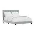thumbnail image 4 of Reece Channel Stitched Upholstered Queen Bed, Platinum, by Hillsdale Living Essentials, 4 of 16